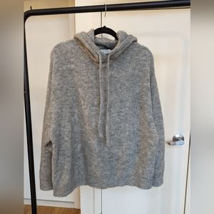& Other Stories oversized alpaca gray hoodie size small
